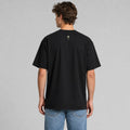 Rear view of the black Vanture Icon Tee showing the small icon print at the upper back